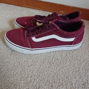 Maroon vans